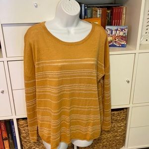 Garnet Hill organic linen sweater, EUC